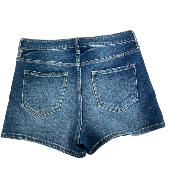 KanCan Junior Women’s Blue Jean Shorts High Rise Button Fly Stretch Size 13/30 - Picture 6 of 6